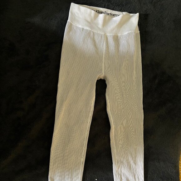 Calvin Klein Performance high waist Women's Thick Rib Leggings size L - Picture 2 of 3